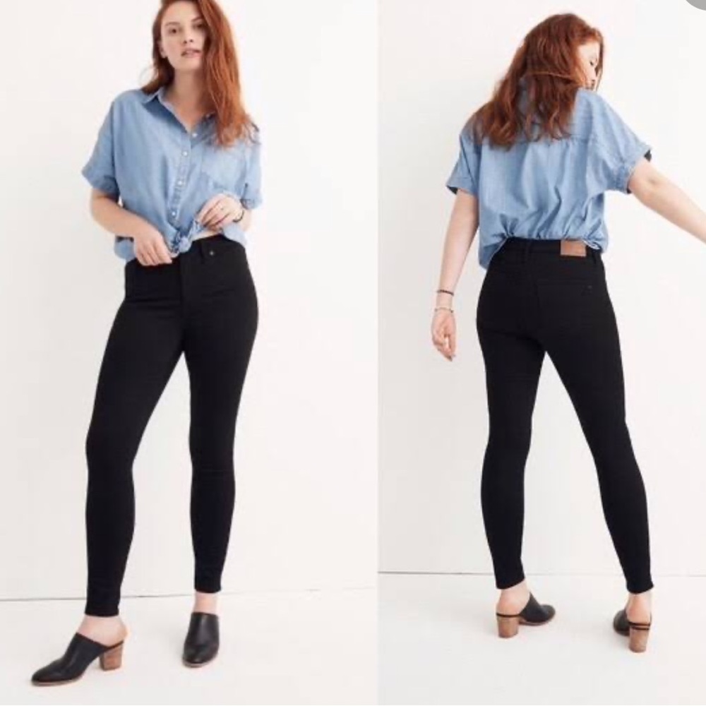 Madewell Women's High Rise Black Jeans